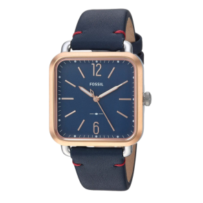 Watch strap Fossil ES4251 Leather Black 18mm